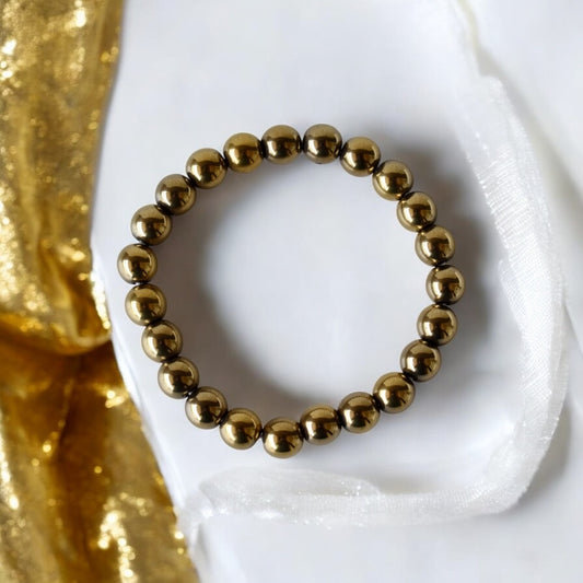Golden Hematite Gemstone Bracelet